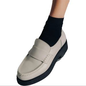 Koio Collective | Ivory Women’s Bari Lug Sole Loafer - Size 39